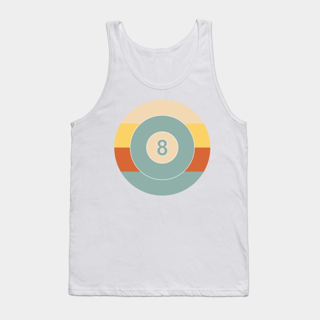 8 Billiard Ball in Retro Colors Tank Top by acidmit